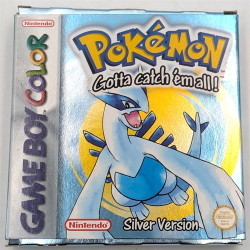 Pokemon Silver Version - Original Box - GameBoy Color (B Grade) (Genbrug)